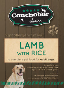 Choice Adult Lamb & Rice 30kg (2x15kg) - Conchobar