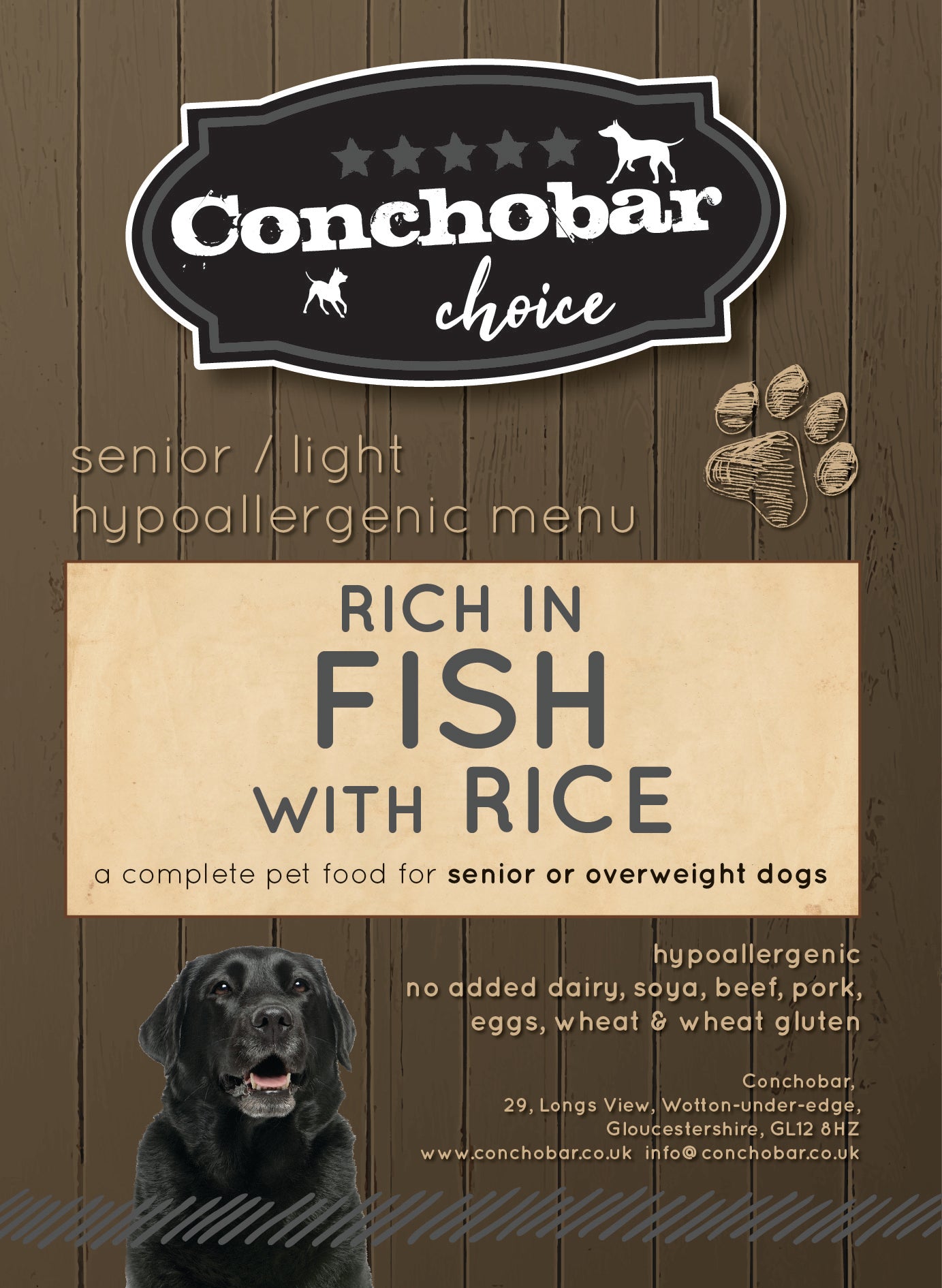 Choice Senior Light Fish & Rice 30kg (2x15kg) - Conchobar
