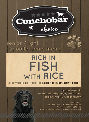 Choice Senior Light Fish & Rice 15kg - Conchobar