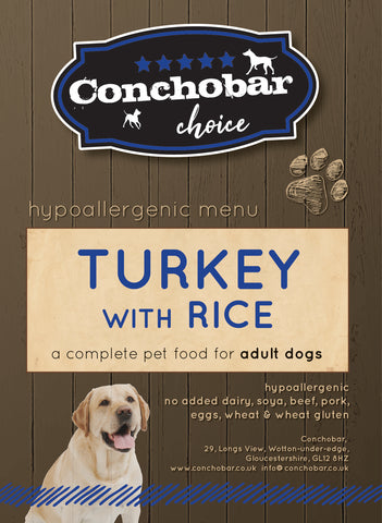 Choice Adult Turkey & Rice 30kg (2x15kg) - Conchobar